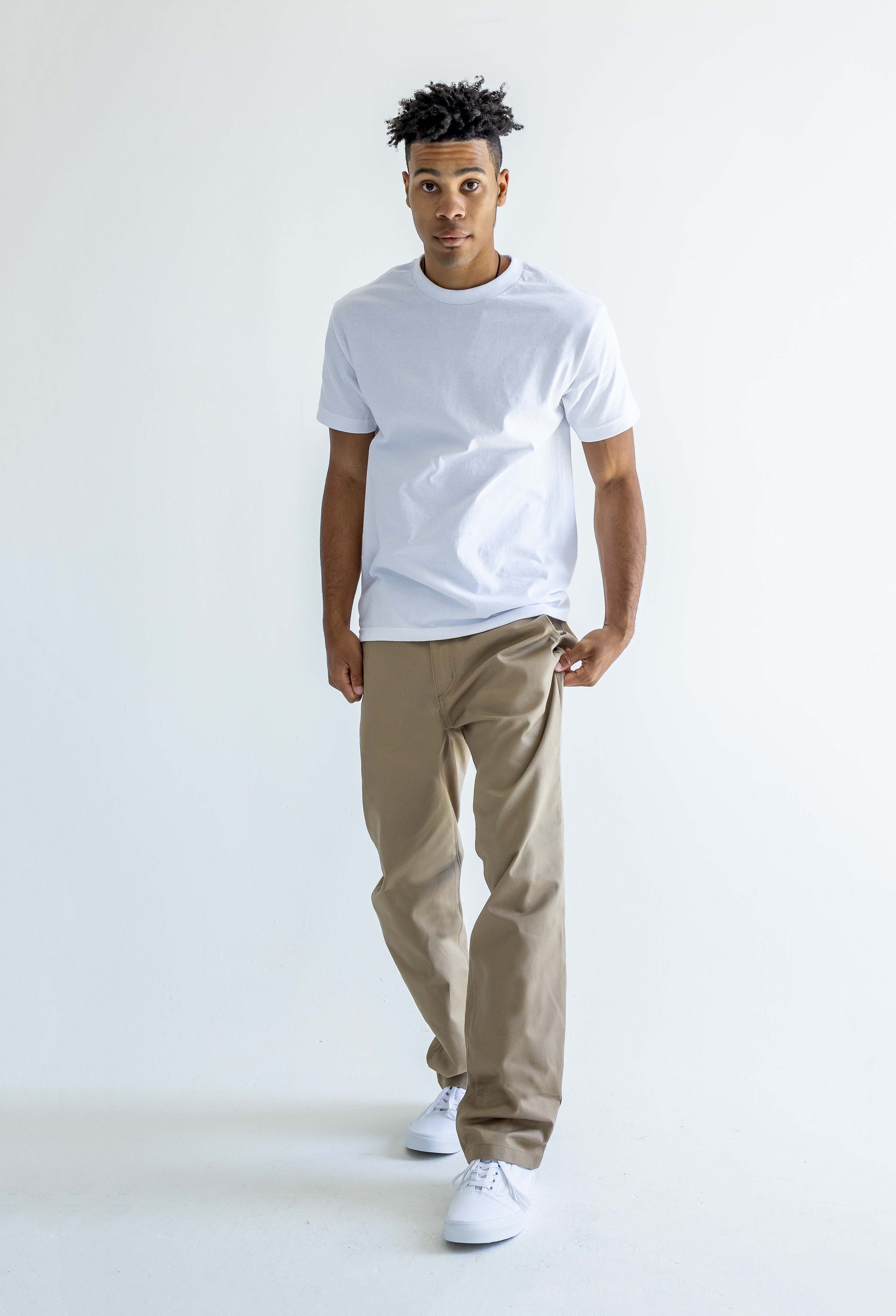 Relaxed Chino Pants — Neo Blue Jeans – Made-in-USA Baggy Denim